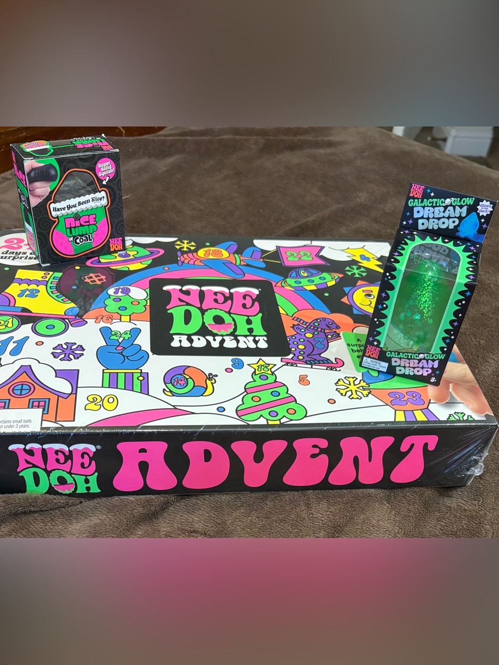 NeeDoh Advent Toy Set - Neon Multi Colors